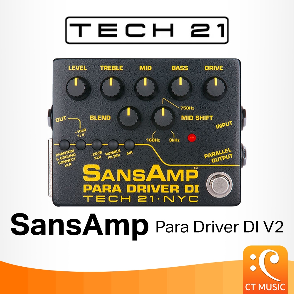 Tech 21 SansAmp Para Driver DI V2 Tech21 Sans Amp เอฟเฟค | Shopee
