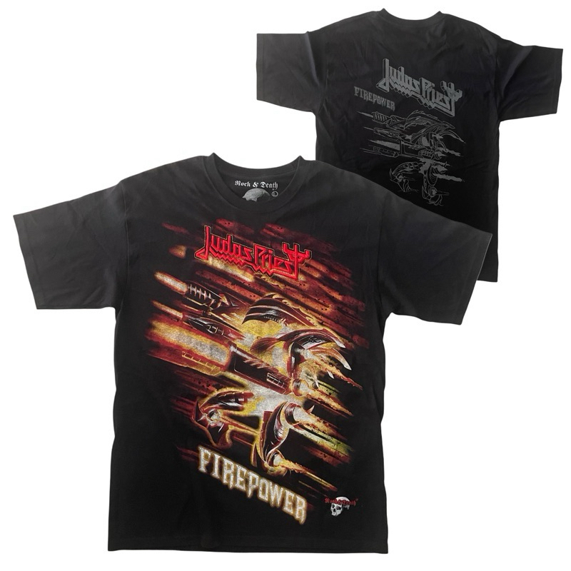 เสื้อวง JUDAS PRIEST T-SHIRT ป้าย ROCK & DEATH งาน BOOTLEG MEXICO ...