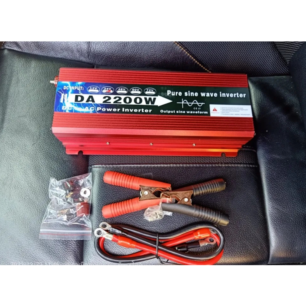 DA Inverter 2200W รุ่น12V/24V TO 220V แปลงไฟDC TO AC ตัวแปลงไฟรถ pure ...