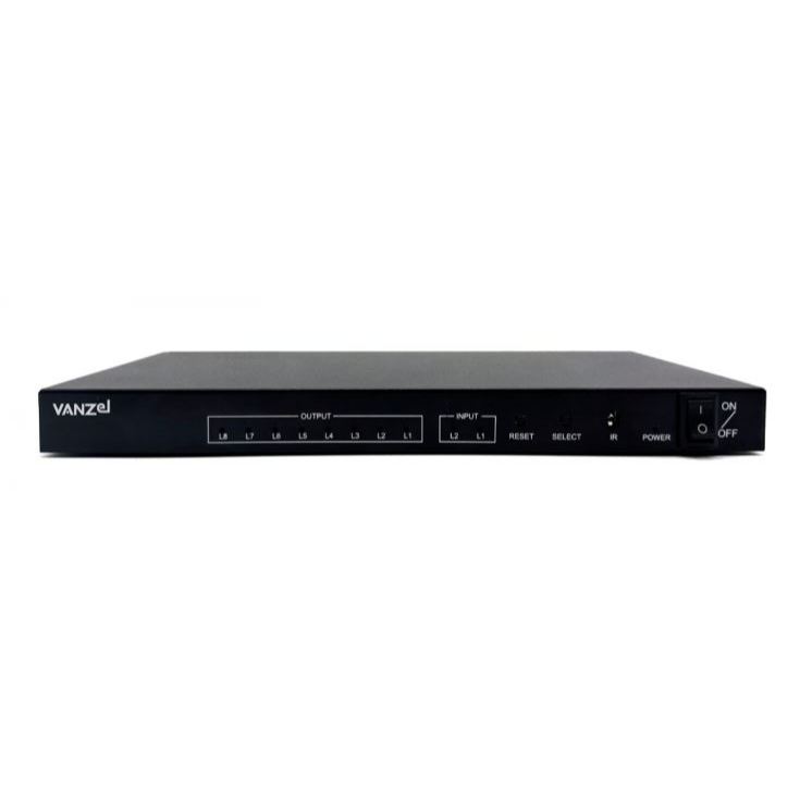 VANZEL 4K30 2 IN 8 OUT HDMI Switch + Splitter รุ่น SH-SP208 (ภาพ ...