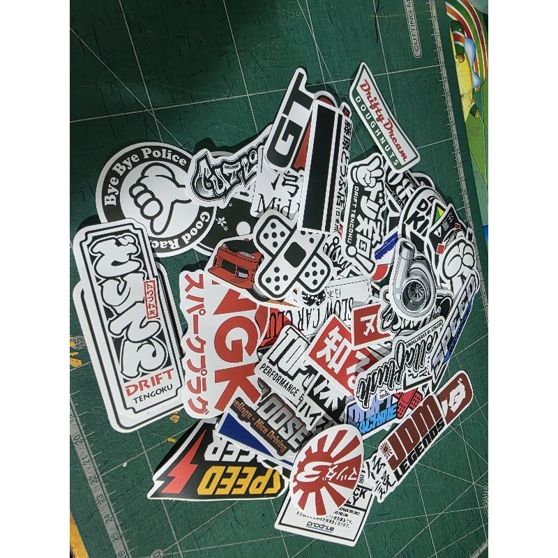 สติ๊กเกอร์กันน้ำแนว jdm ชิ้นเล็กราคาถูก | Shopee Thailand