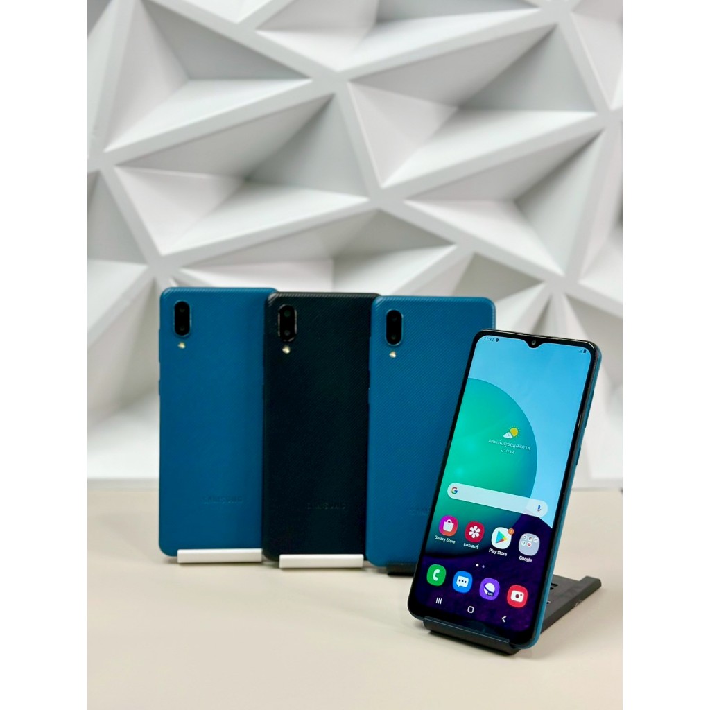 Samsung Galaxy A02 หน้าจอ 6.5 นิ้ว แอนดรอย10 แรม3 รอม32 มือถือสภาพสวย ...