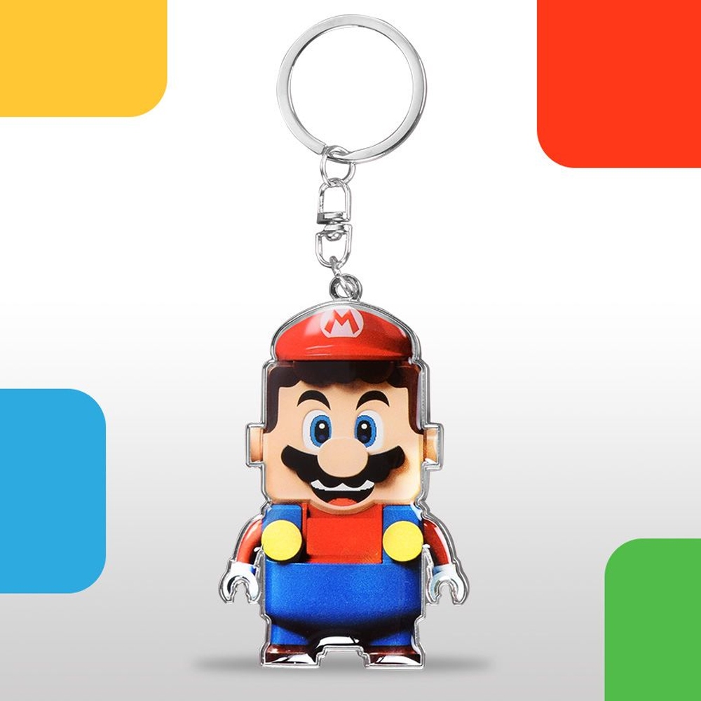 KC151 + 5007029 : พวงกุญแจโลหะ LEGO Super Mario - Mario and Luigi Key ...