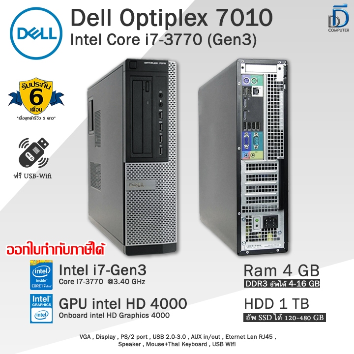 現状 OptiPlex 7010 第3世代 Core i7 3770/16GB/1TB/USB3.0/Win7モデル☆