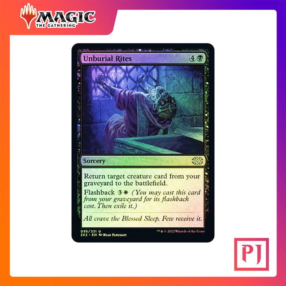 [MTG] Unburial Rites [2X2] [BLACK] [UNCOM] [FOIL] [ENG] (การ์ดเมจิค ...