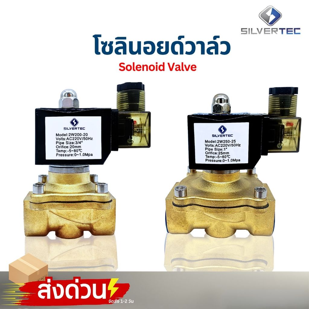 Solenoid Silvertec แบบเกลียว ขนาด 1