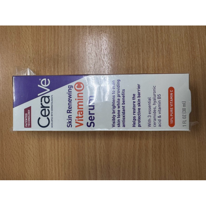 เซราวี CERAVE Skin Renewing Vitamin C Serum เซรั่มจัดการริ้วรอย + เผยผิวกระจ่างใส ฟื้นบำรุงปราการผิว 30ml