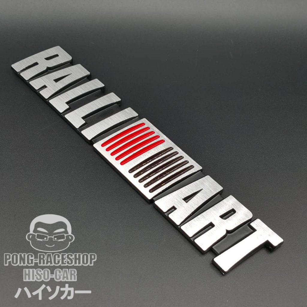 ส่งจากกรุงเทพ โลโก้ อลูมิเนียม 3D ralliart Rally Art แรลลี่อาร์ท ...