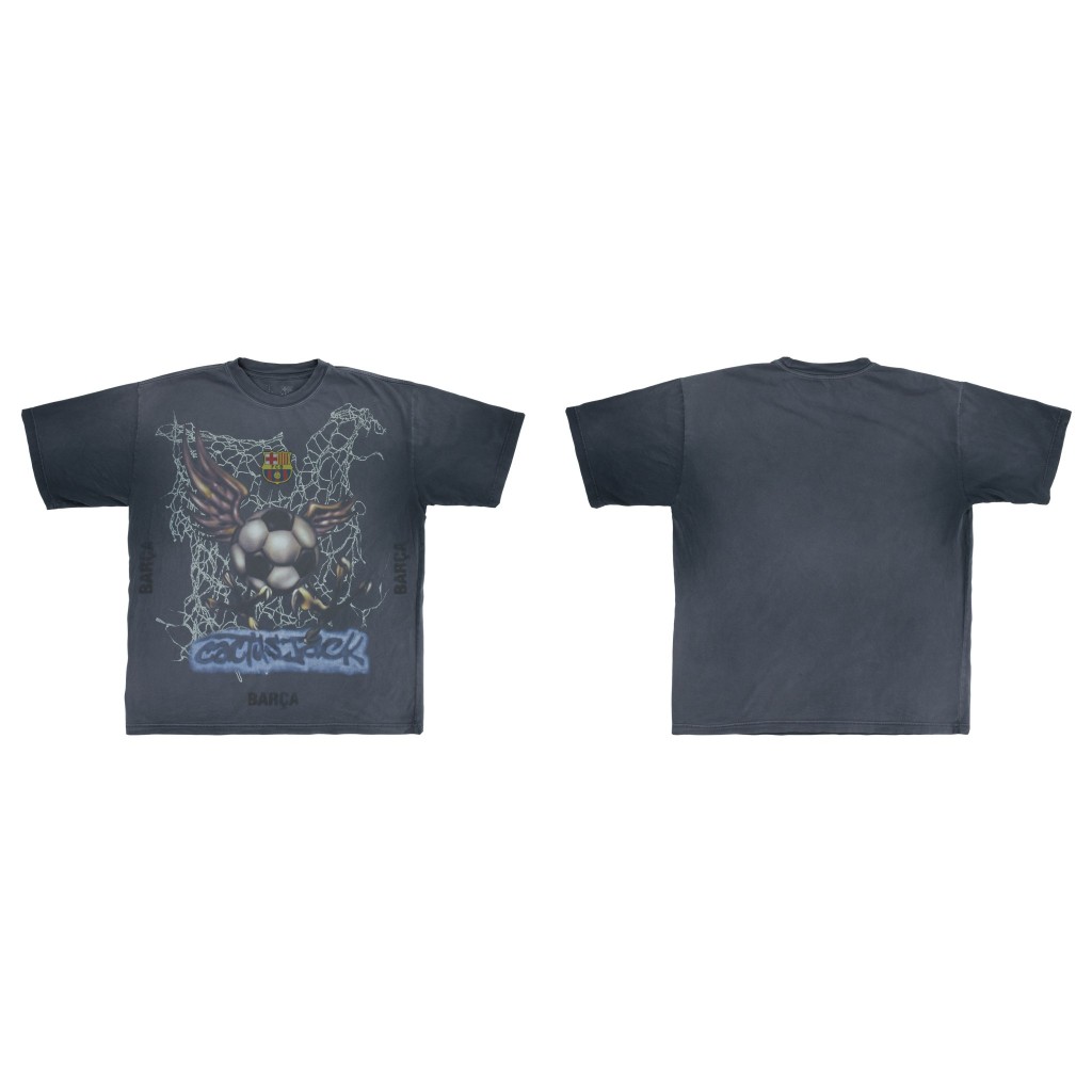 ของแท้ ] เสื้อยืด Cactus Jack Travis Scott CJ X FCB WASHED SPRAY