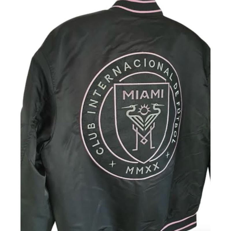 เสื้อแจ็คเก็ต primark x Inter Miami Bomber Jacket ขนาดoversize ของแท้ ...