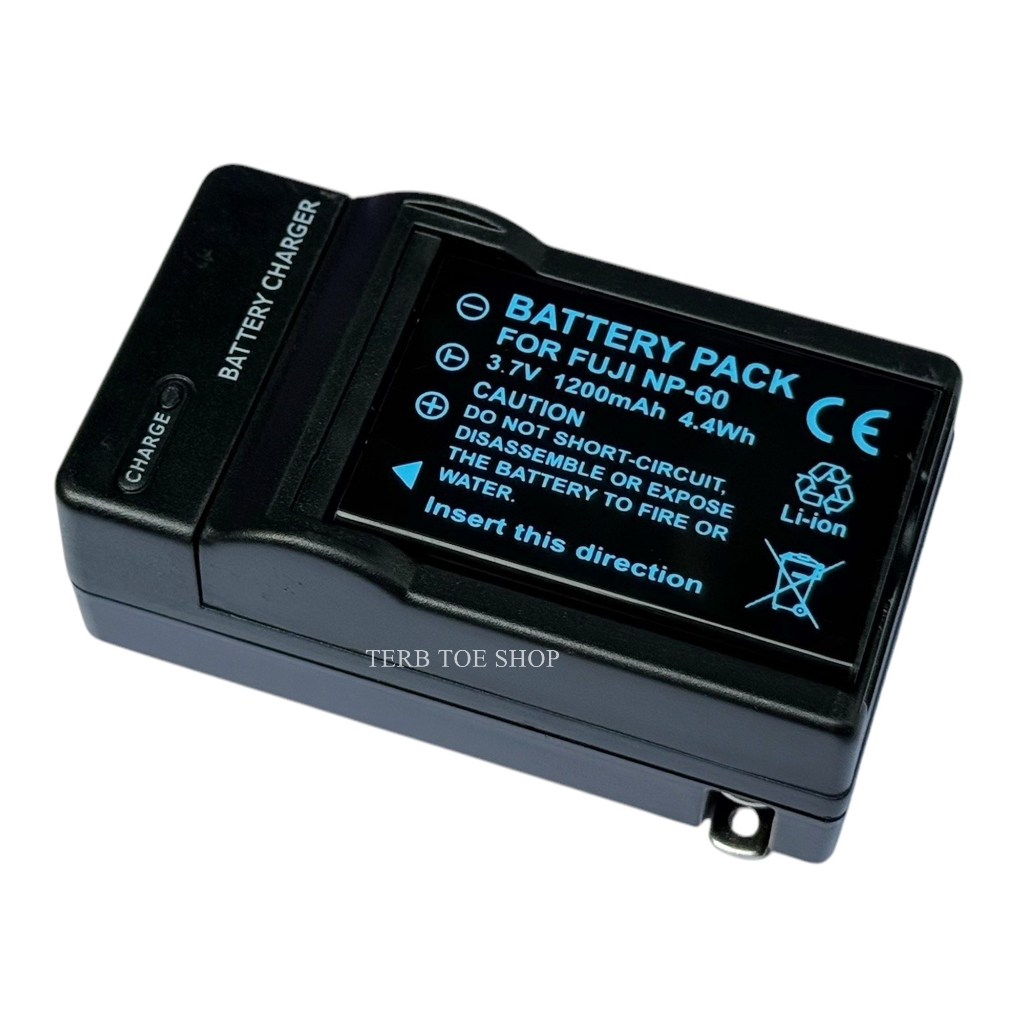 Battery-World Batteria Sostitutiva Li-Ion NP-60 1050mAh Per Fujifilm FinePix E Aiptek PocketDV