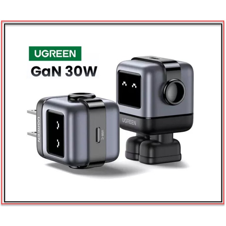 UGREEN RoboGaN 30W Charger หน้าจอ LCD หัวชาร์จ Robot รุ่น CD359 P/N ...