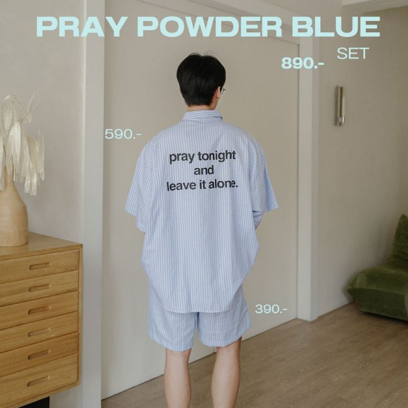 QCLOTH : PRAY POWDER BLUE SET | Shopee Thailand