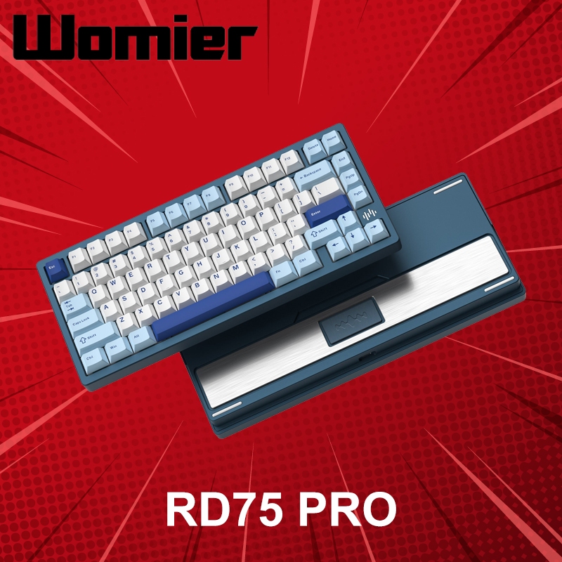คีย์บอร์ดไร้สาย Womier RD75 Pro (ภาษาอังกฤษ) ประกันศูนย์ 1 ปี | Shopee ...