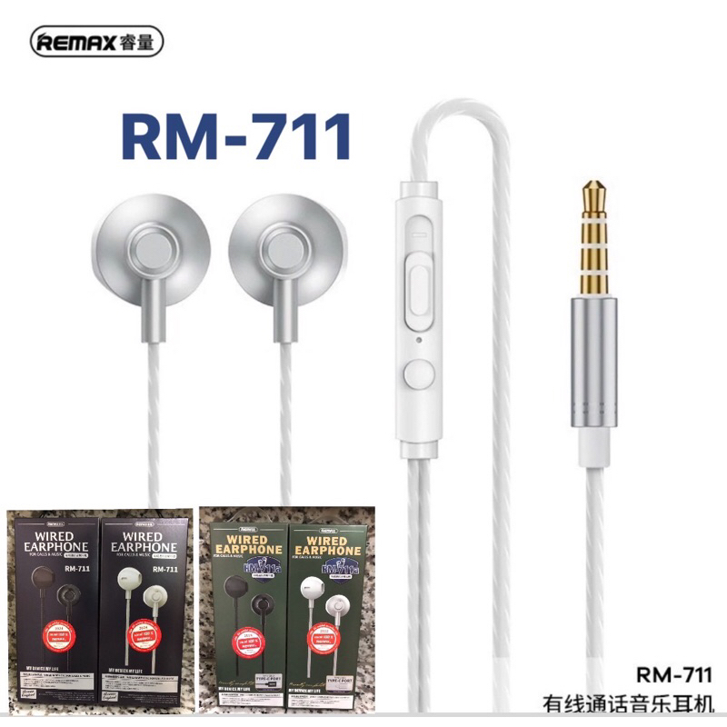 Remax รุ่น RM-711 หูฟังแบบมีสาย AUX 3.5 มม.คอมเล่นเกม มีไมค์ เสียงชัด ...