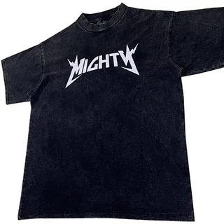 MIGHTY SNOW LOGO TEE - black colors