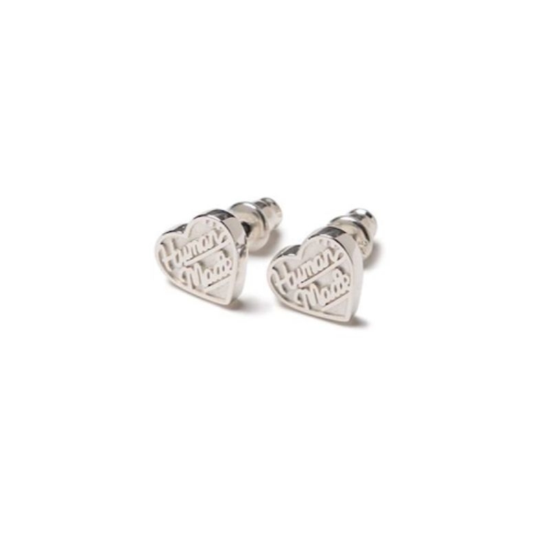 USED !!! HUMAN MADE HEART SILVER EARRINGS | Shopee Thailand USED !!! HUMAN MADE HEART SILVER EARRINGS | Shopee Thailand