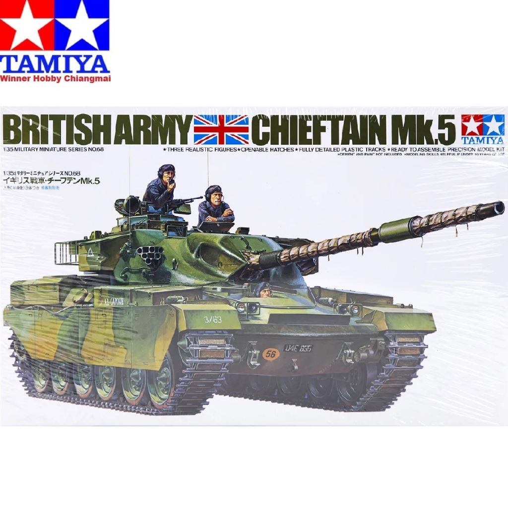 โมเดลรถถัง Tamiya 35068 CHIEFTAIN Mk.5 TANK 1/35 | Shopee Thailand