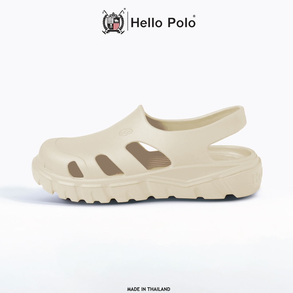 Hello Polo รองเท้าแตะผู้หญิง รองเท้าหัวโต กันลื่น ลื่นพื้นหนา 2.7CM