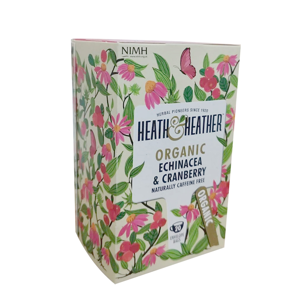 HEATH & HEATHER l Organic Echinacea & Cranberry Herbal Tea 40g | Shopee ...