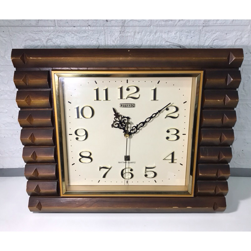 [นาฬิกามือสองญี่ปุ่น] 1WCW นาฬิกาไม้แขวนผนัง Wooden Wall Clock งาน ...