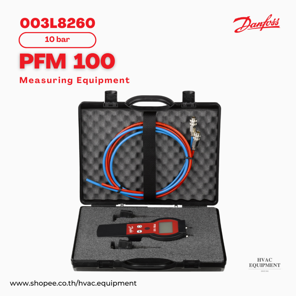 Danfoss, PFM1000, PFM 100, Measuring instrument for balancing cooling ...