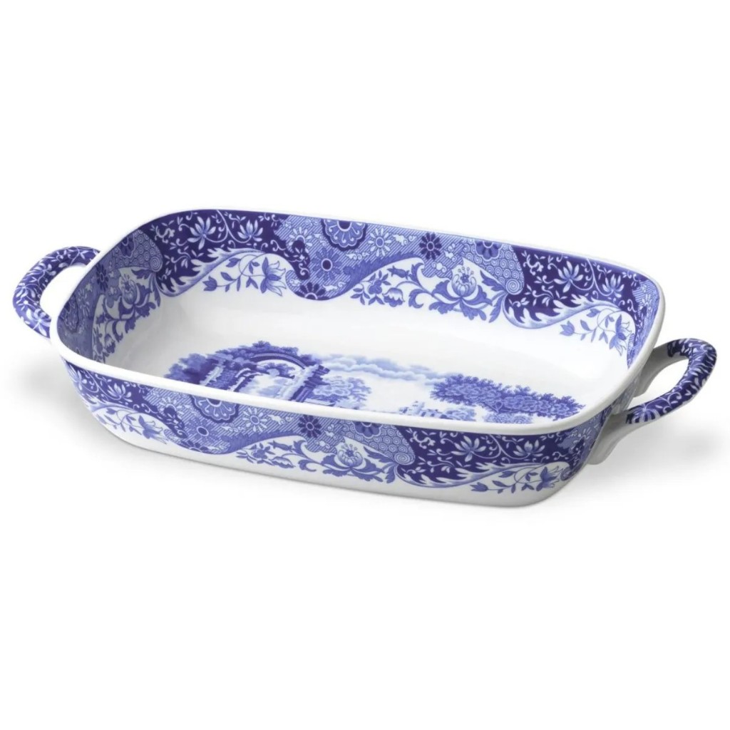 Spode Blue Italian Handled Serving Tray | Shopee Thailand