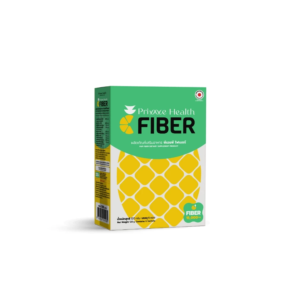 Prime Health Prebiotic Fiber พรีไบโอติก ไฟเบอร์ รสชาติสับปะรด จำนวน 6 ซอง/กล่อง