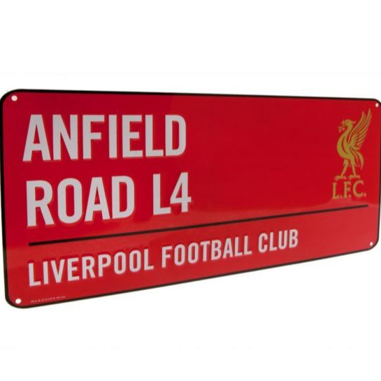 ป้ายเหล็กลิขสิทธิ์แท้ Liverpool FC - Anfield Road L4 | Shopee Thailand