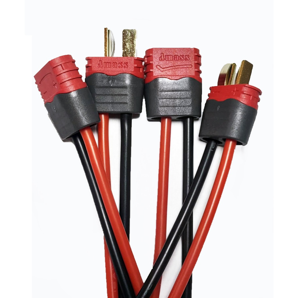 [[ส่งจากไทย]] AMASS T-plug (T60) connector ,16awg Silicone Rubber Cable ...
