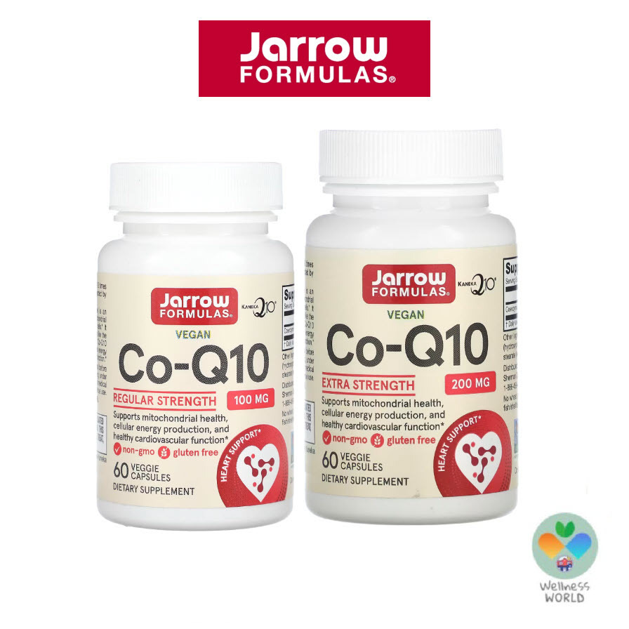 Jarrow Formulas, Co-Q10 ขนาด 100mg และ 200 mg, 60 แคปซูล // Coenzyme ...