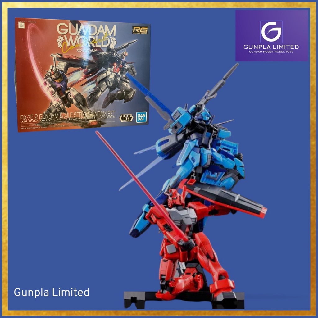 RX-78-2 GUNDAM & AILE STRIKE GUNDAM SET GUNDAM WOLD CONTRAST COLOR ...