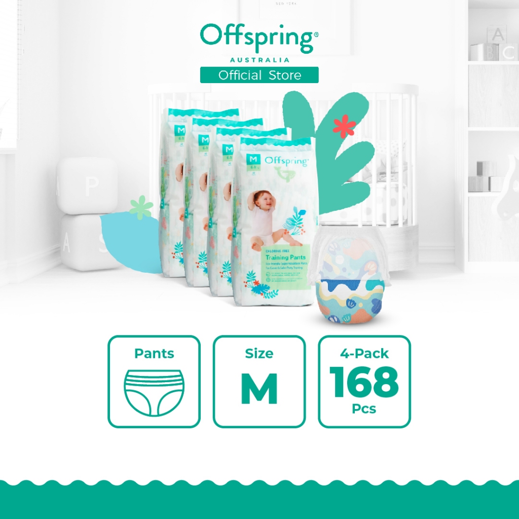 Offspring - Fashion Pants ผ้าอ้อมแบบกางเกง ไซส์ M จำนวน 168 ชิ้น ...