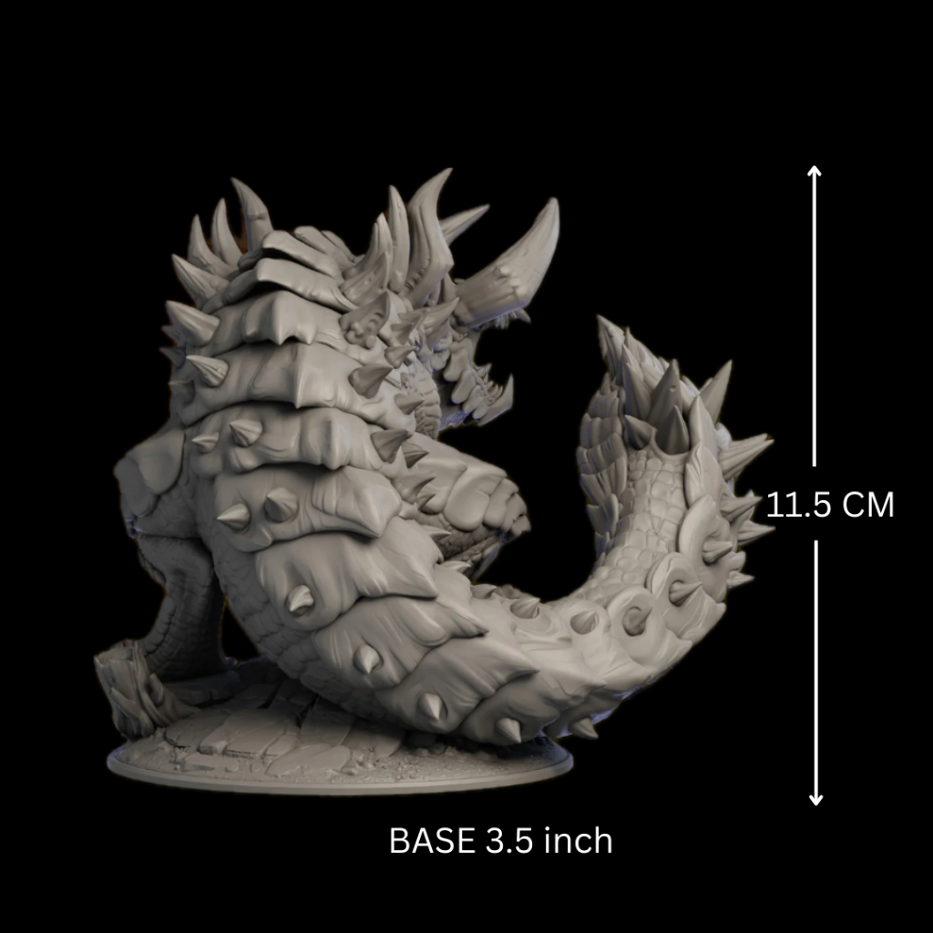 DnD Dragon I Devouring Behemoth - Base 3.5 inch, Hight 11.5 cm (งานเร ...
