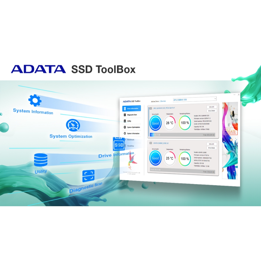 ADATA LEGEND 850 LITE 500GB / 1TB / 2TB SSD PCIe Gen4 x4 M.2 2280