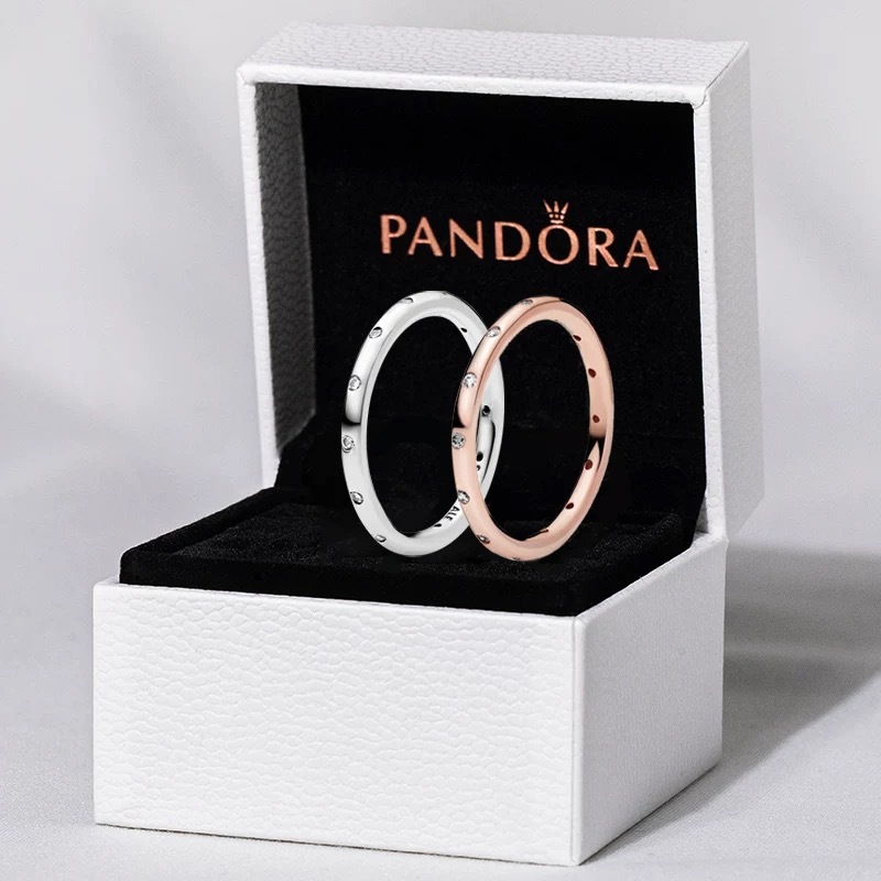 [ส่งจากกรุงเทพ]Pandora แหวน เงิน925 แหวนแฟชั่น Simple design sparkling ...