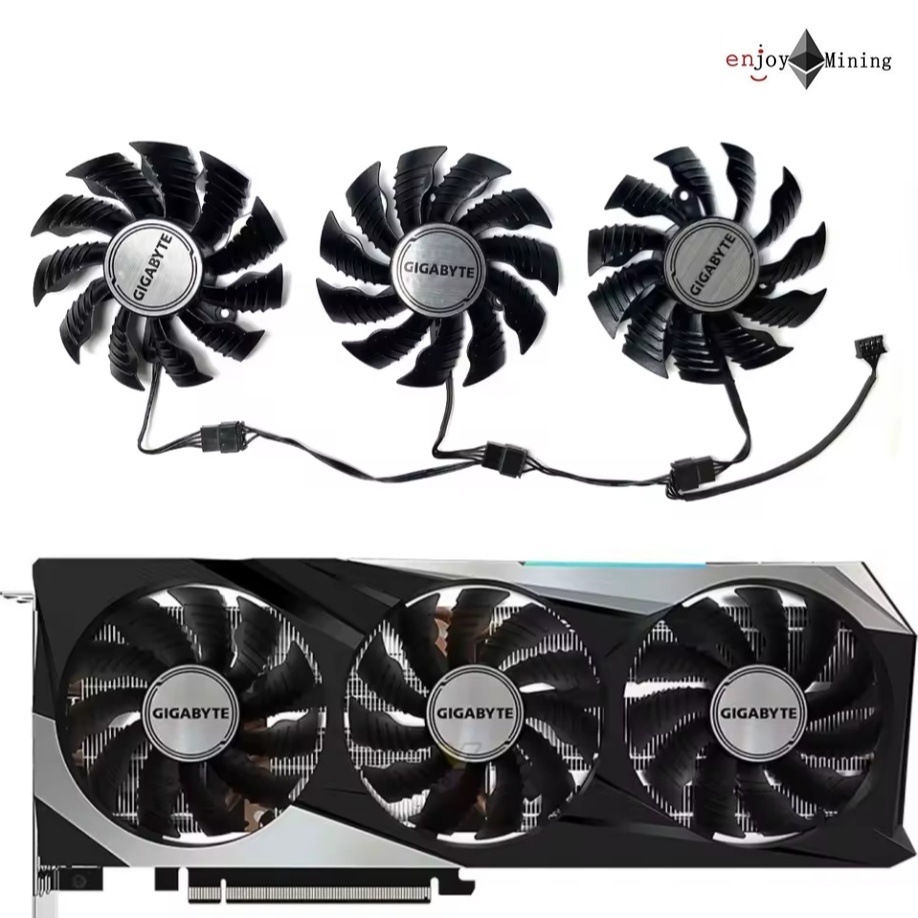 พัดลมการ์ดจอ Gigabyte Radeon RX 6800 6800XT 6900XT Gaming OC Graphics ...