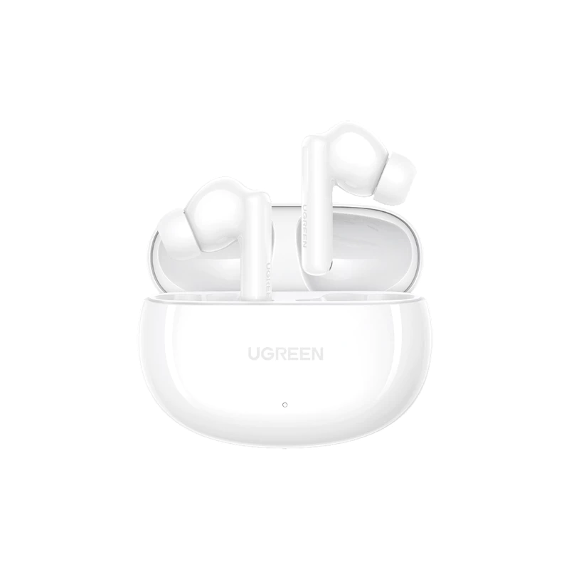UGREEN HiTune T6s รุ่น 45585 หูฟังไร้สายตัดเสียงรบกวน ANC Bluetooth 5.3 ไมโครโฟน 6 ตัว กันน้ำระดับ IPX5 สีขาว https://wayoza.com