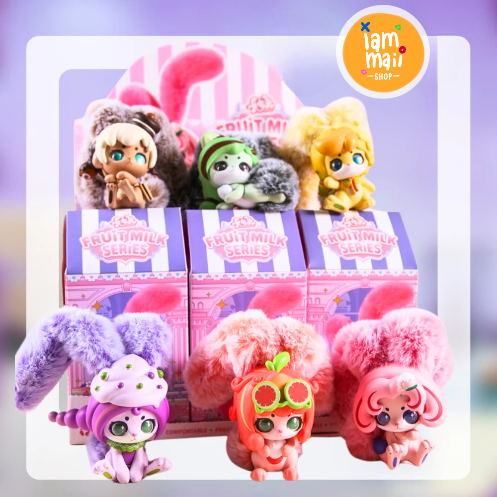 [ยกกล่อง] Cup Rabbits Fruit Milk Series พร้อมส่ง กล่องสุ่ม | Shopee ...