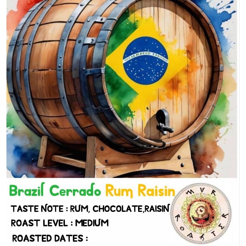 เมล็ดกาแฟ Brazil Cerrado Rum Raisin 200กรัม | Shopee Thailand
