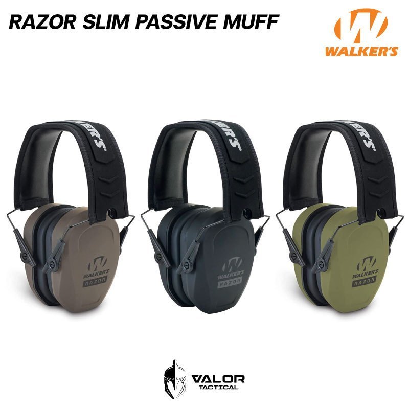 Walker's Razor Slim Passive Muffs หูฟังครอบหู เสียงคมชัด 27DB หูฟัง ...