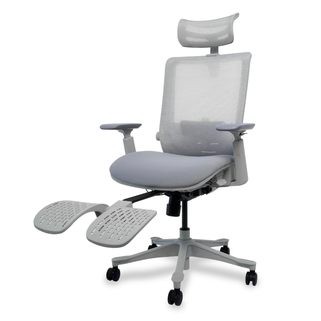 Bewell Esteem เก้าอี้ทำงานเพื่อสุขภาพ Ergonomic Chair เก้าอี้สีเทา เก้าอี้ทำงาน ระบายอากาศดีเยี่ยม เหมาะกับคนรูปร่างใหญ่ รับน้ำหนักได้ถึง 150 kg.