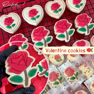 โปรโมชั่น Flash Sale : 🌹คุกกี้วาเลนไทน์ Cookies Valentine ไส้สตรอว์เบอร์รี หอมเนย เนยแท้ ❤️🎁 คละลายถุงซีล