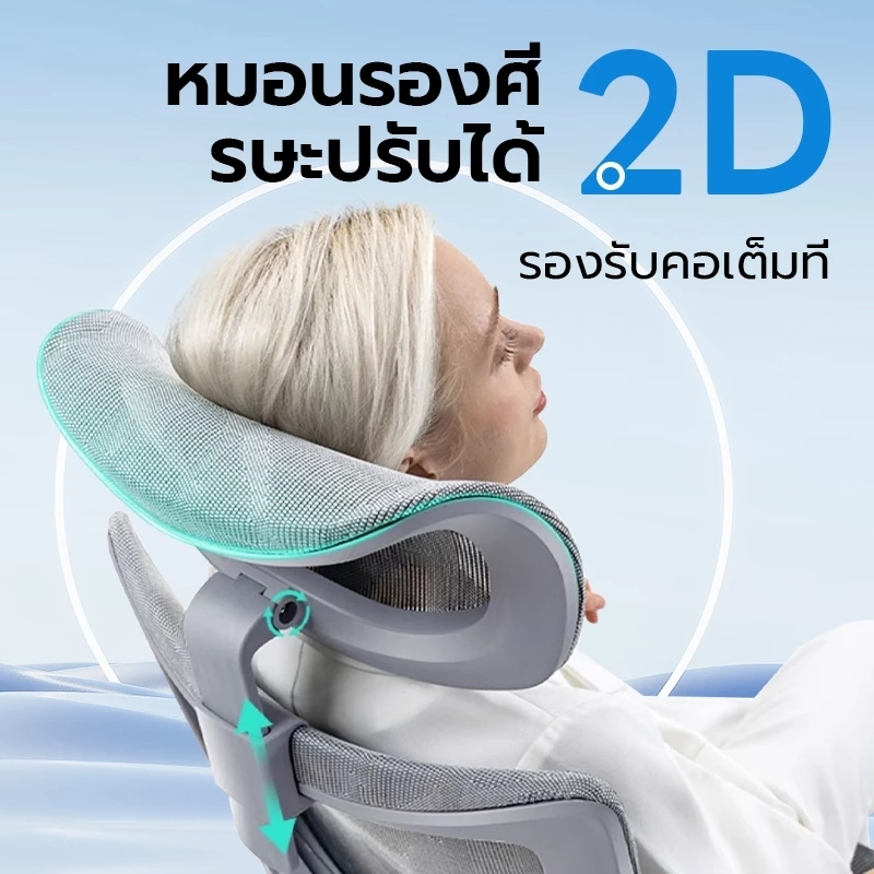 Xpanse รุ่น W202 เก้าอี้สุขภาพ Ergonomic รองรับเอวเพื่อการปรับท่าทาง ฟังก์ชั่นคุ้มค่าเพื่อการทำงานและการผ่อนคลาย