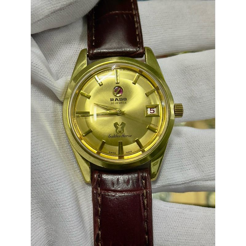 Rado Golden Horse Automatic gold 20 microns Vintage Rado รุ่นม้าทอง ...
