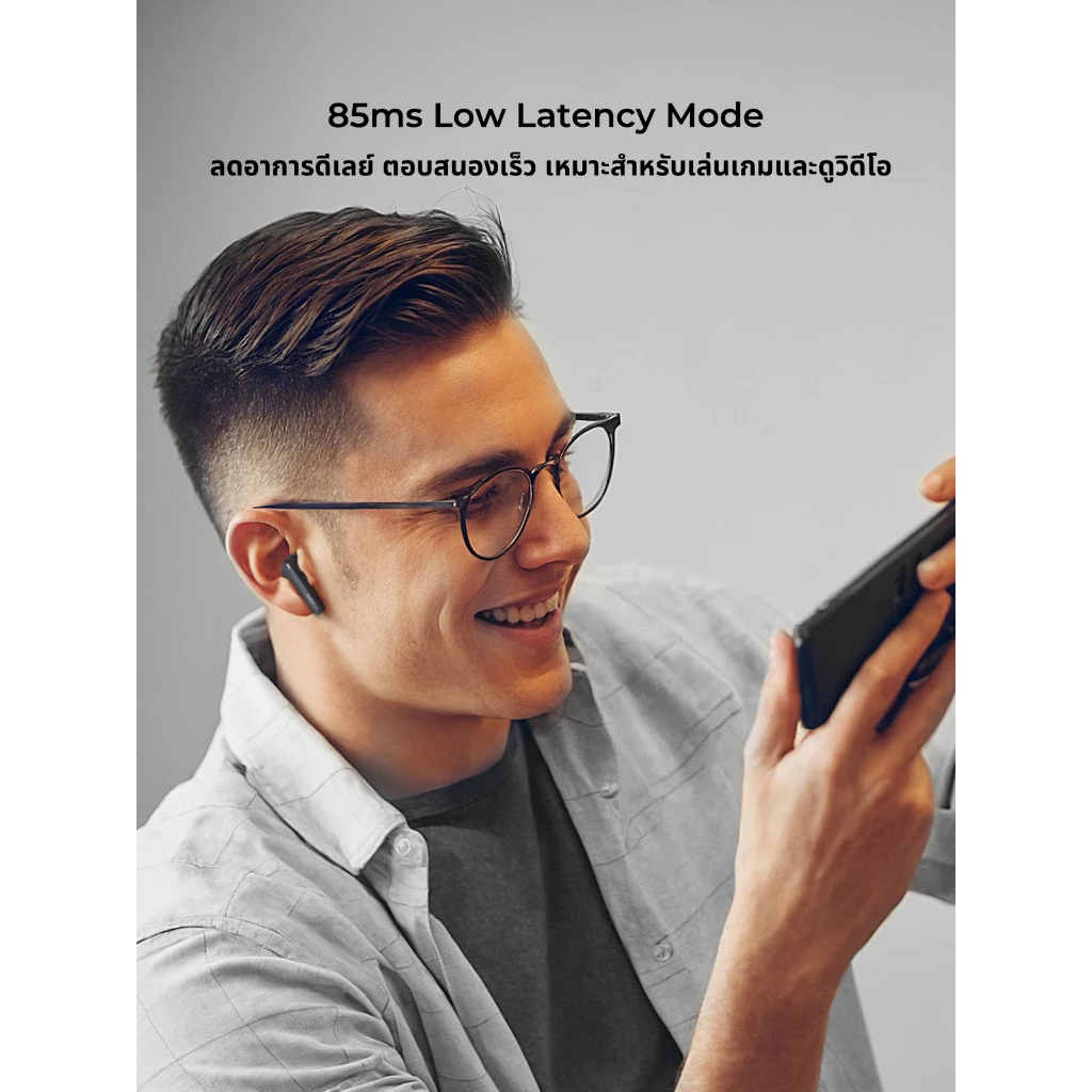 AUKEY EP-M4 Move Vibe หูฟังบลูทูธ เอียร์บัดส์ 13mm. Driver Bluetooth 5.3 IPX4 ดีไซน์สวยสะดุดตา