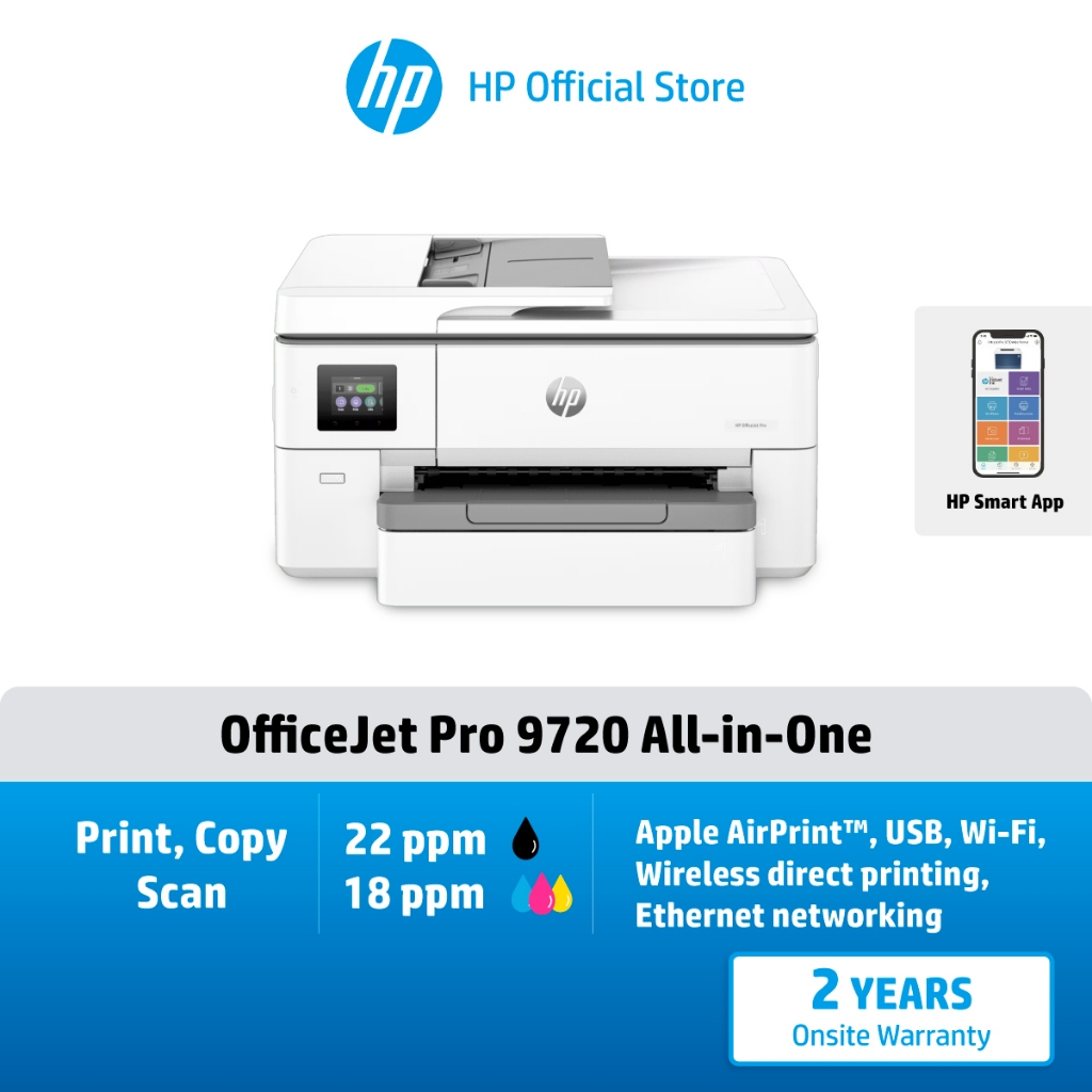 HP เครื่องปริ้น OfficeJet Pro 9730 / 9720 Wide Format All-in-One ...