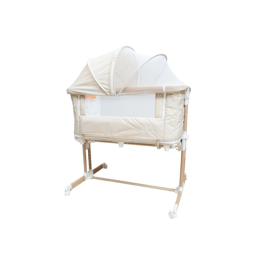 Säker เตียงนอนเด็กและคอกกั้นเด็ก รุ่น 4 in 1 Baby Cozy Deluxe Crib เกรดส่งออกยุโรป ออกแบบตามสรีรศาสตร์เพื่อสุขภาพทารก