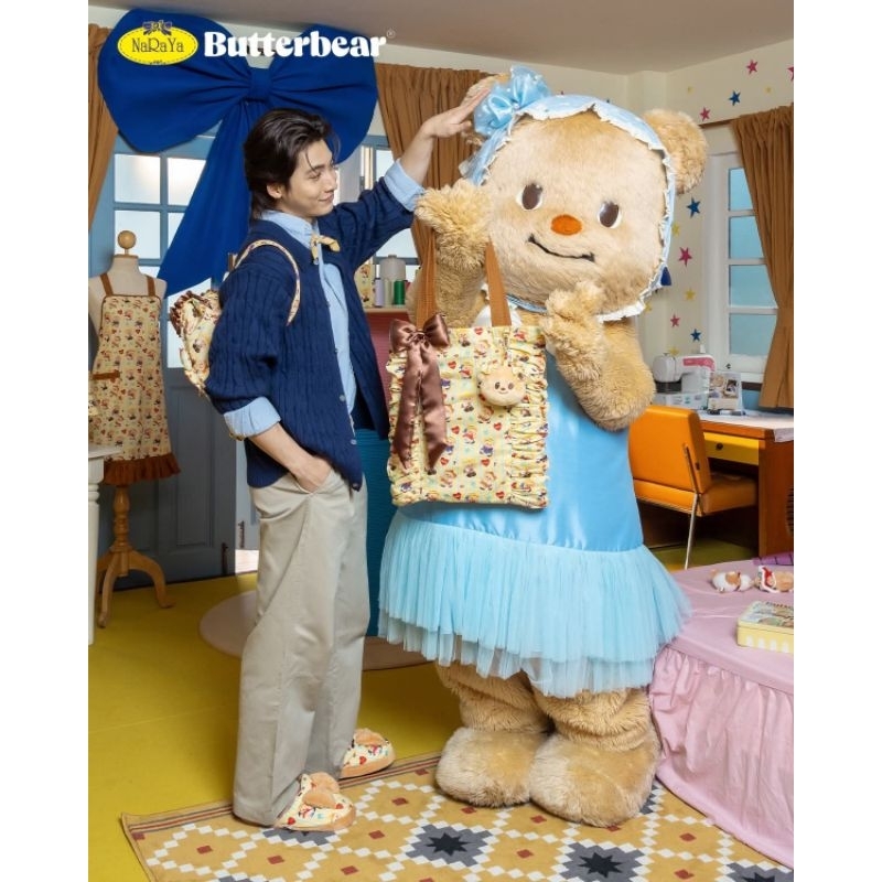 Butterbear クッション NaRaYa コラボ 🐻Butterbear is back with cuteness overload! 🎀 Say hello to