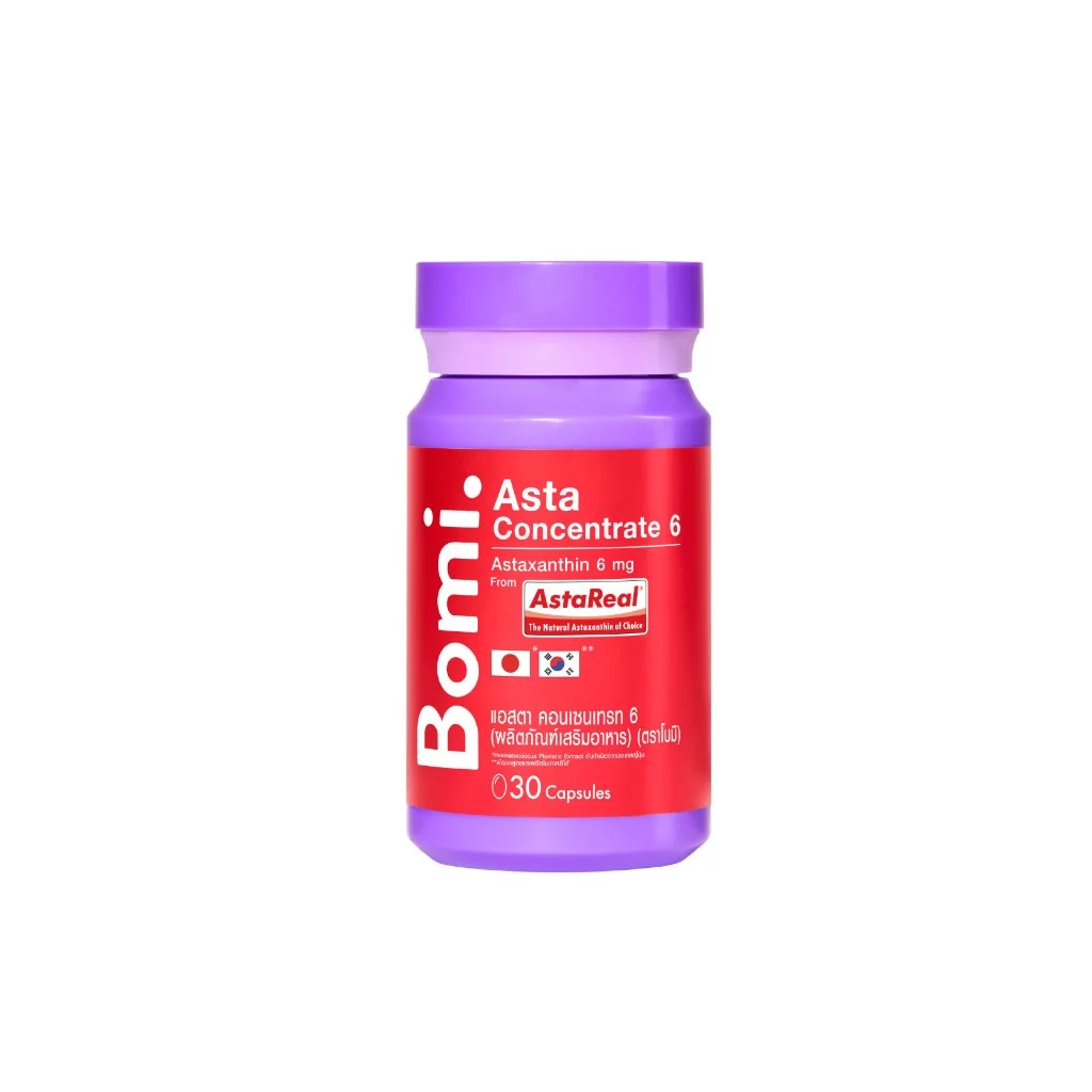 Bomi Astaxanthin AstaReal Asta Concentrate 6 (30 Capsules) แอสต้าแซนทีน 30 แคปซูล https://lnwchill.com